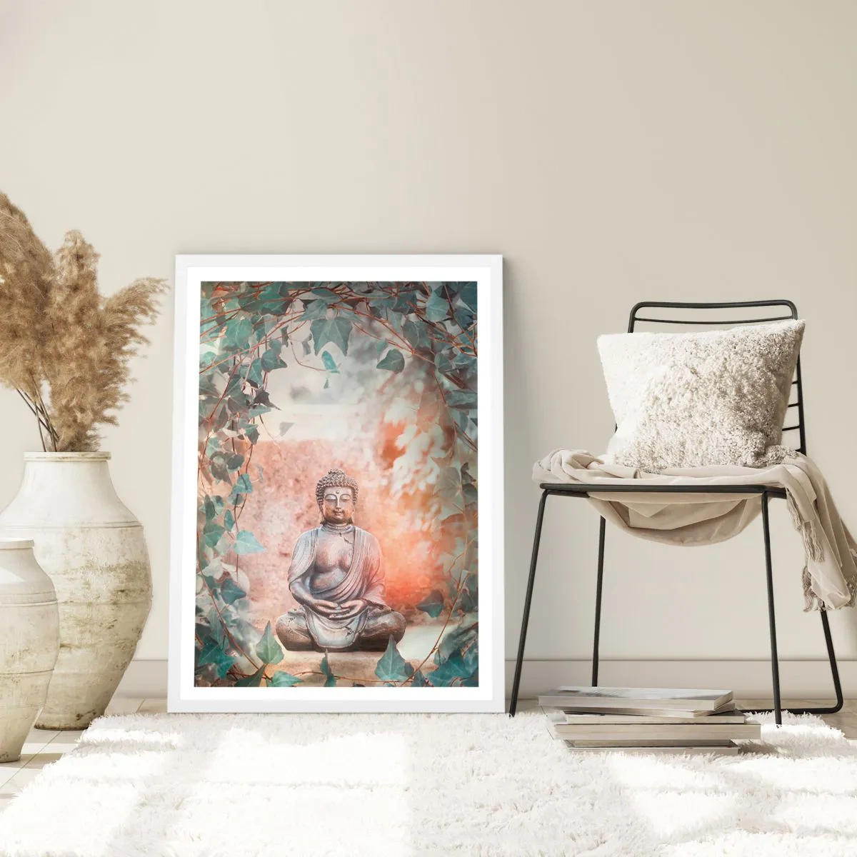 Poster in einem weißen Rahmen - Freudige Harmonie - 70x100 cm