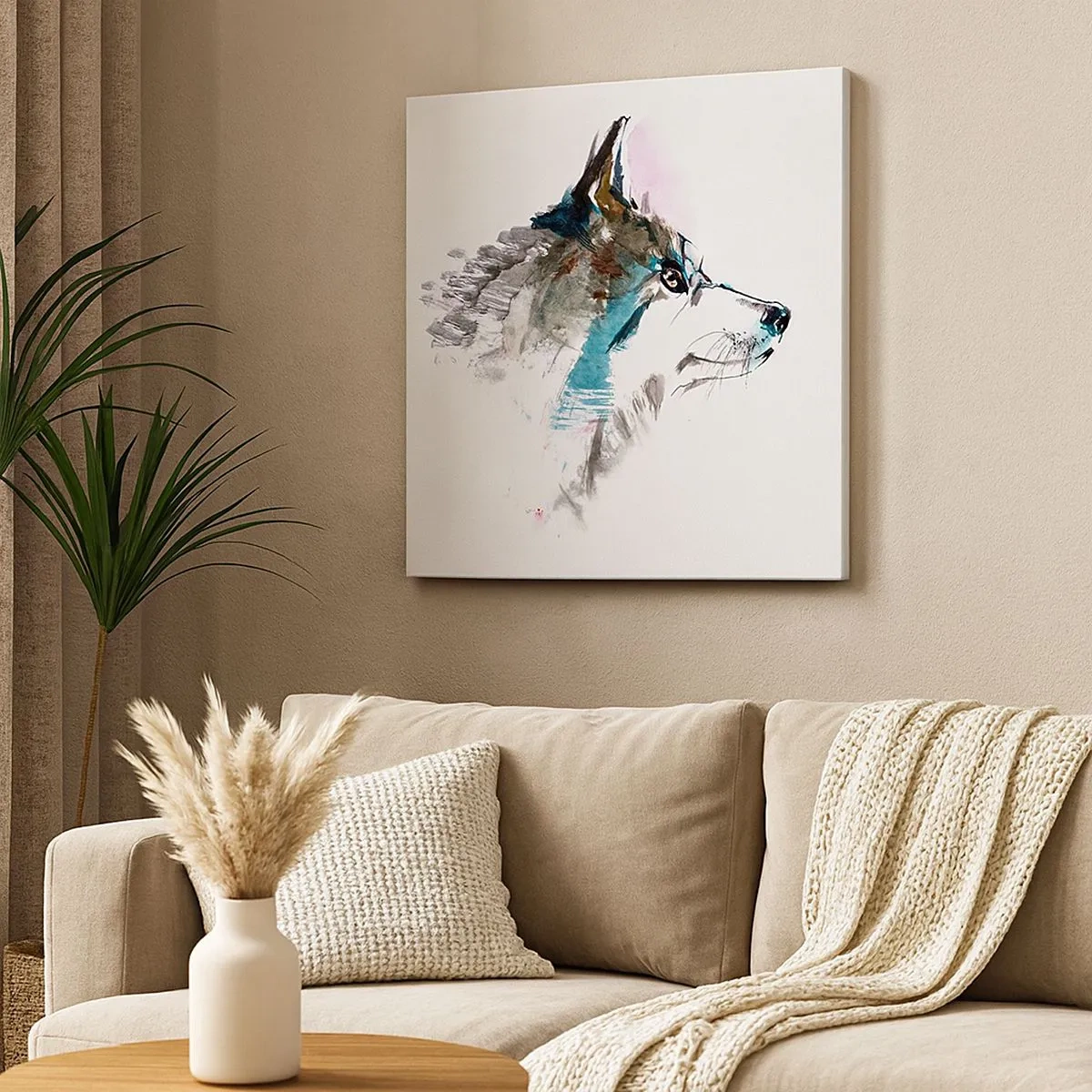 Bild auf Leinwand - Leinwandbild - Vom Teufel sprechen - 30x30 cm