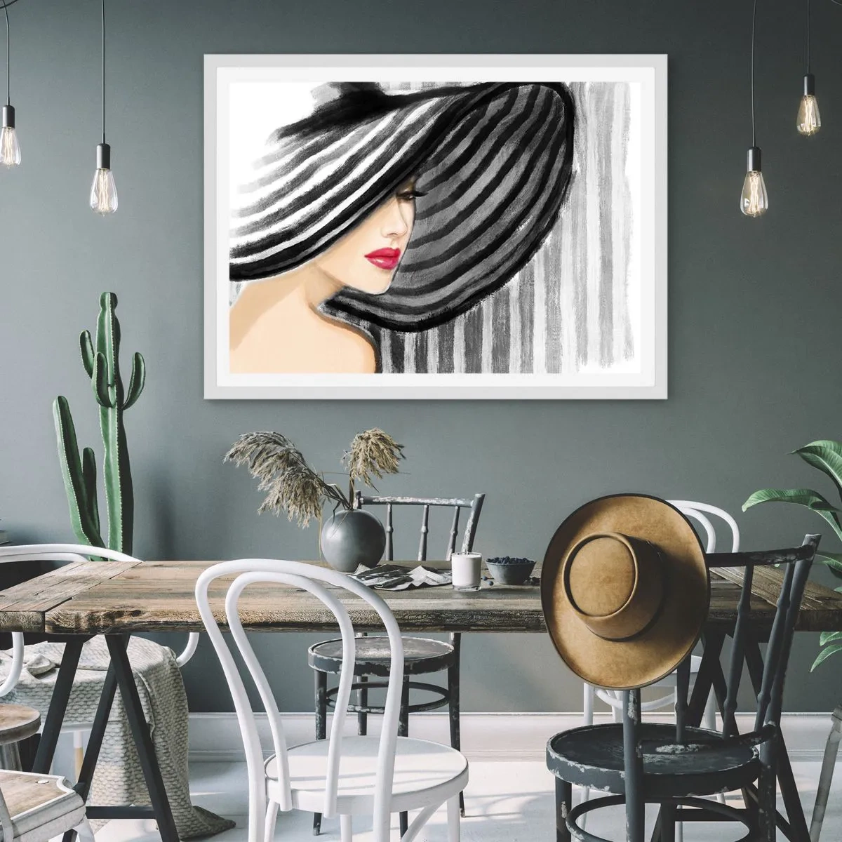 Poster in einem weißen Rahmen - Wo soll ich dich finden? - 50x40 cm