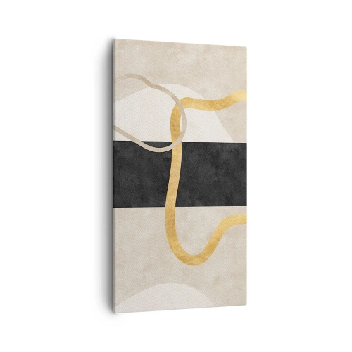Bild auf Leinwand - Leinwandbild - Schleifenformen - 55x100 cm