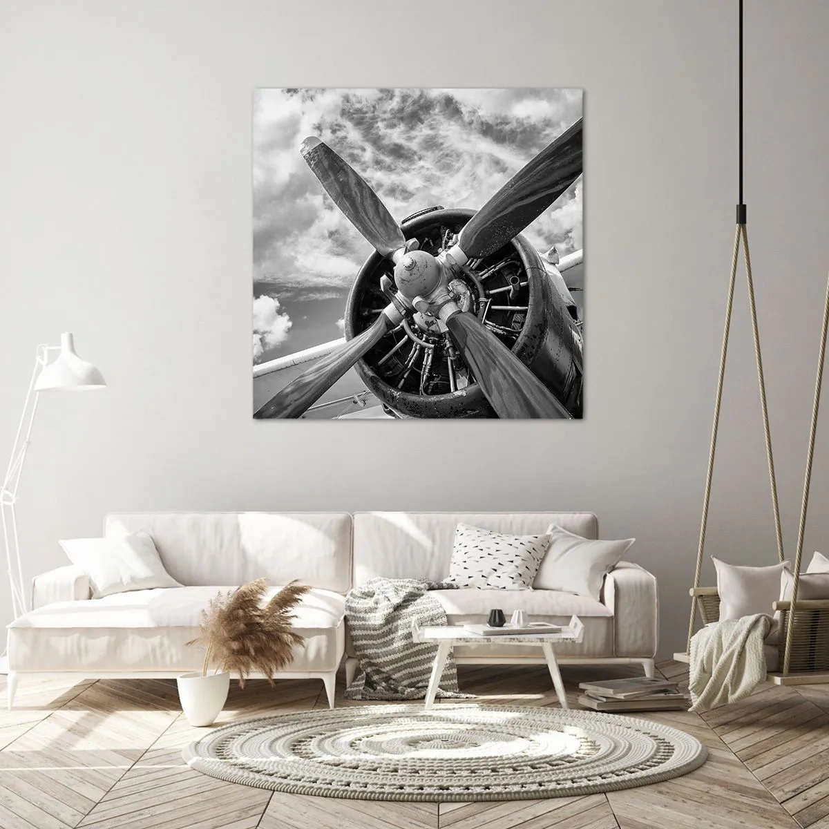 Bild auf Leinwand - Leinwandbild - Eroberer der Lüfte - 50x50 cm