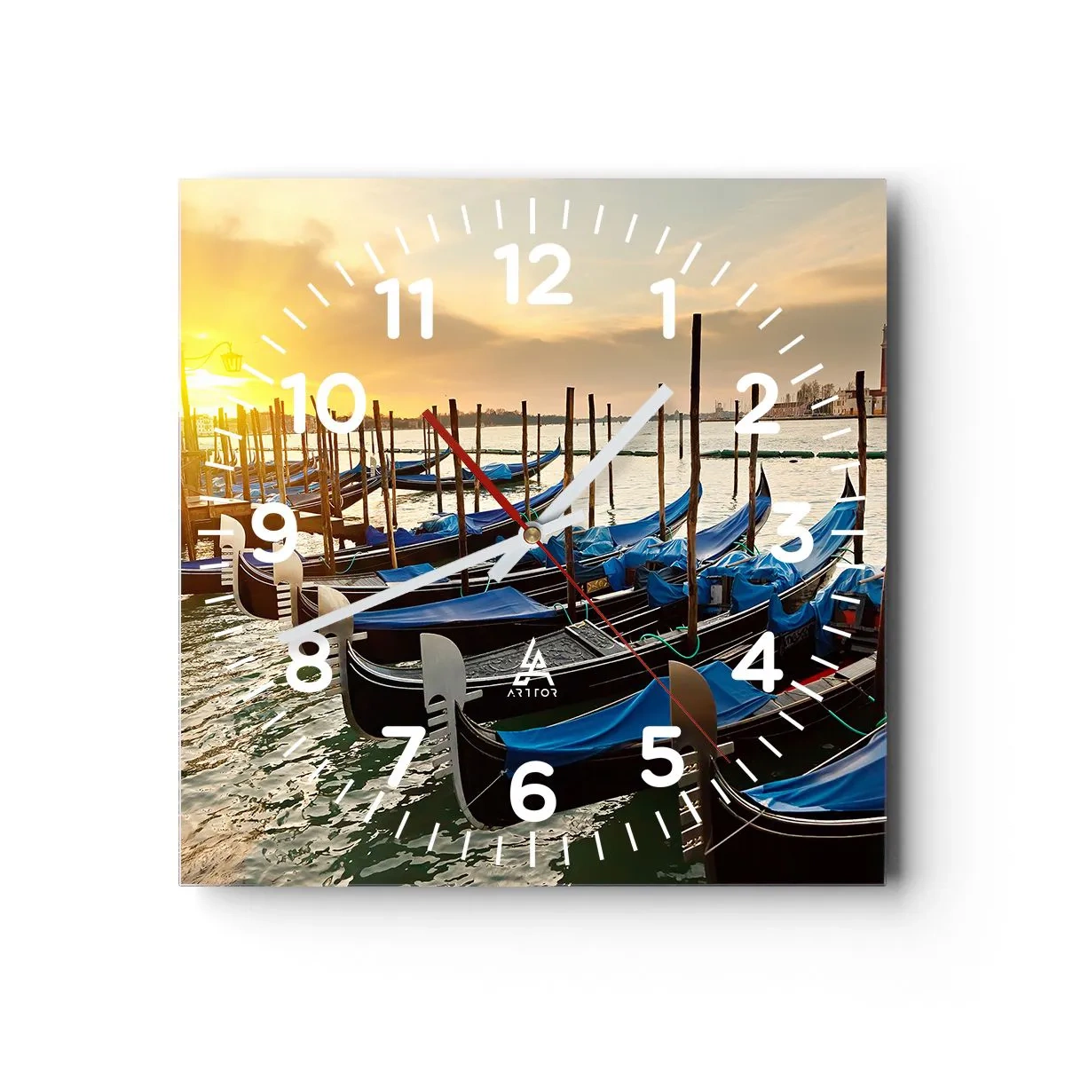 Wanduhr - Glasuhr - Bevor das Summen kommt - 30x30 cm