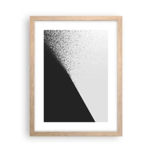 Poster in einem Rahmen aus heller Eiche - Immer schneller, immer mehr - 30x40 cm