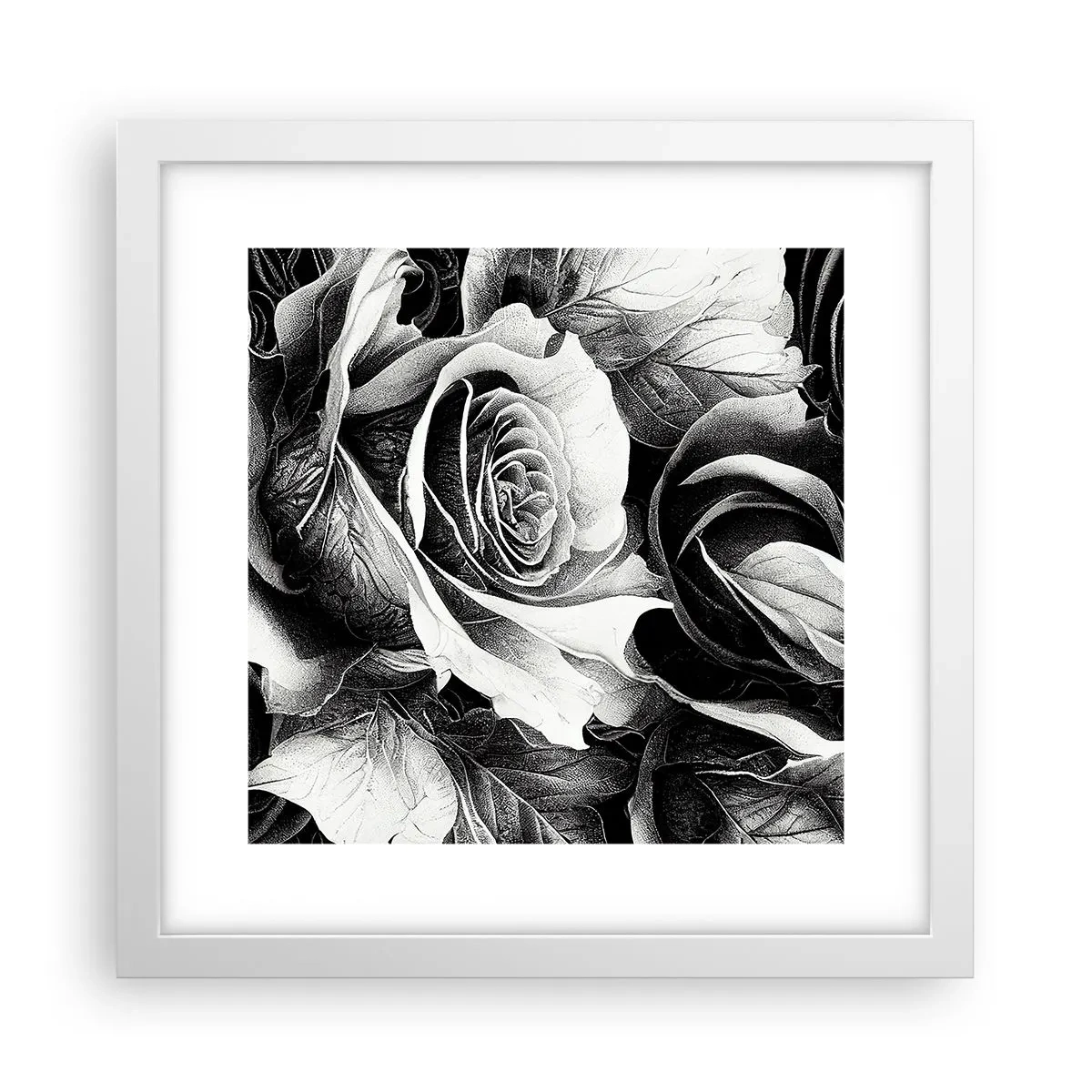 Poster in einem weißen Rahmen - Immer Königin - 30x30 cm