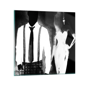 Glasbild - Bild auf glas - In Noir-Atmosphäre - 70x70 cm