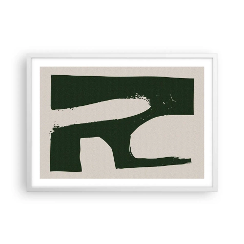 Poster in einem weißen Rahmen - Weiße Buchten - 70x50 cm