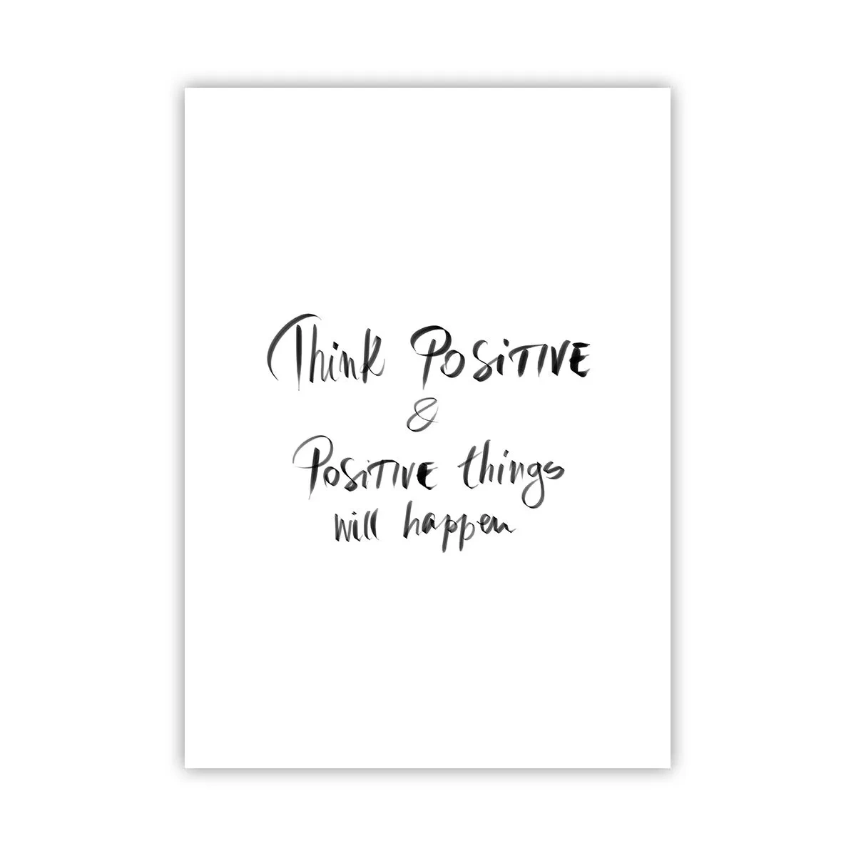 Poster - Motivierende Inschrift im Schwarz-Weiß-Stil - 50x70cm - Wie soll man leben? - Moderne Wanddekoration für Wohnzimmer und Schlafzimmer ARTTOR