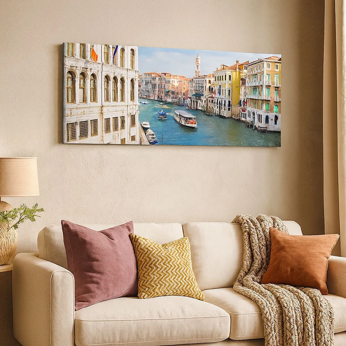 Bild auf Leinwand - Leinwandbild - Der einzigartige Verkehr der Welt - 100x40 cm