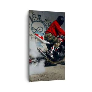 Bild auf Leinwand - Leinwandbild - Verfolge mich! - 45x80 cm