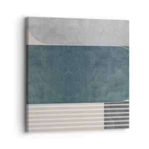 Bild auf Leinwand - Leinwandbild - Komposition auf der Ebene - 30x30 cm