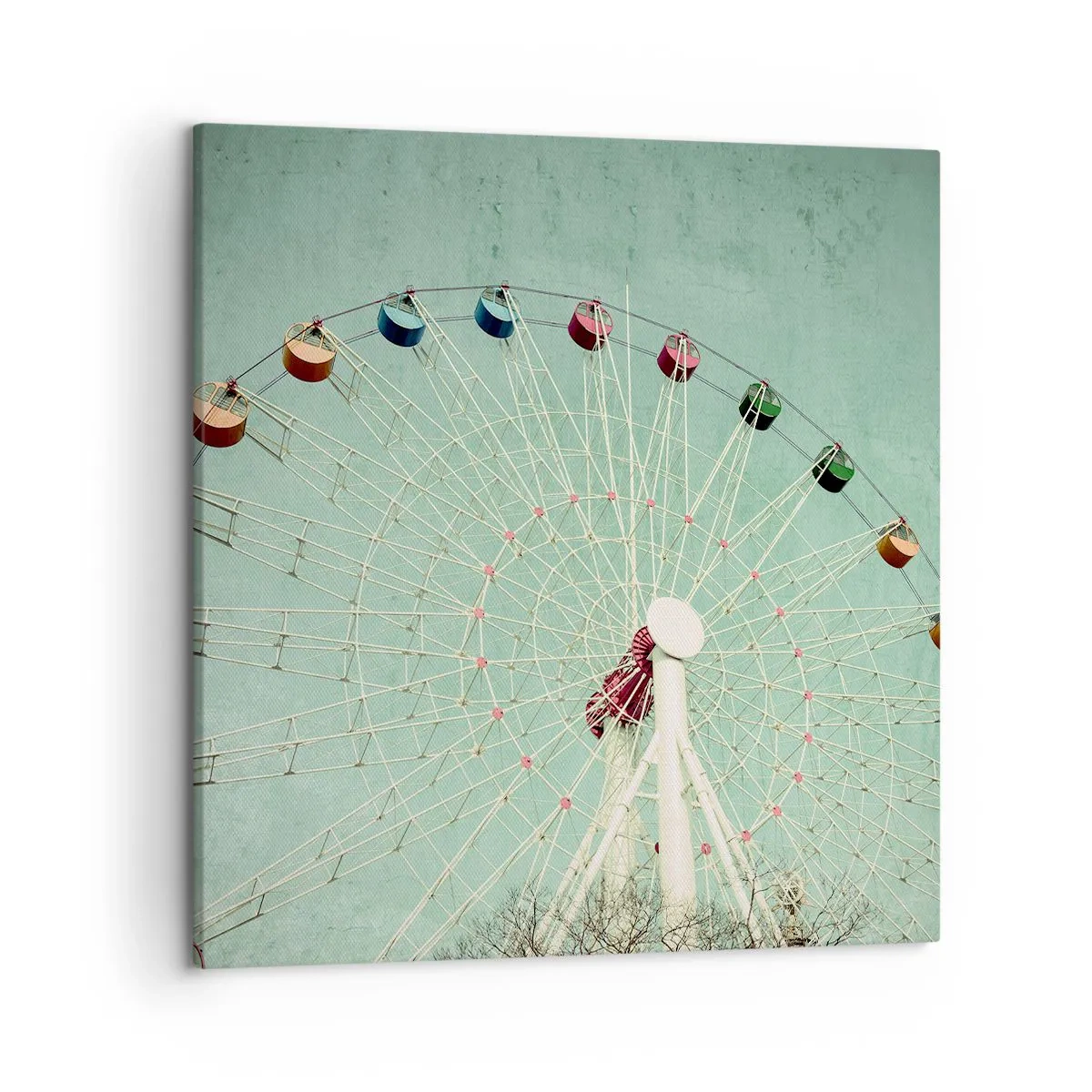 Bild auf Leinwand - Leinwandbild - Wir laden zum Spiel ein - 50x50 cm