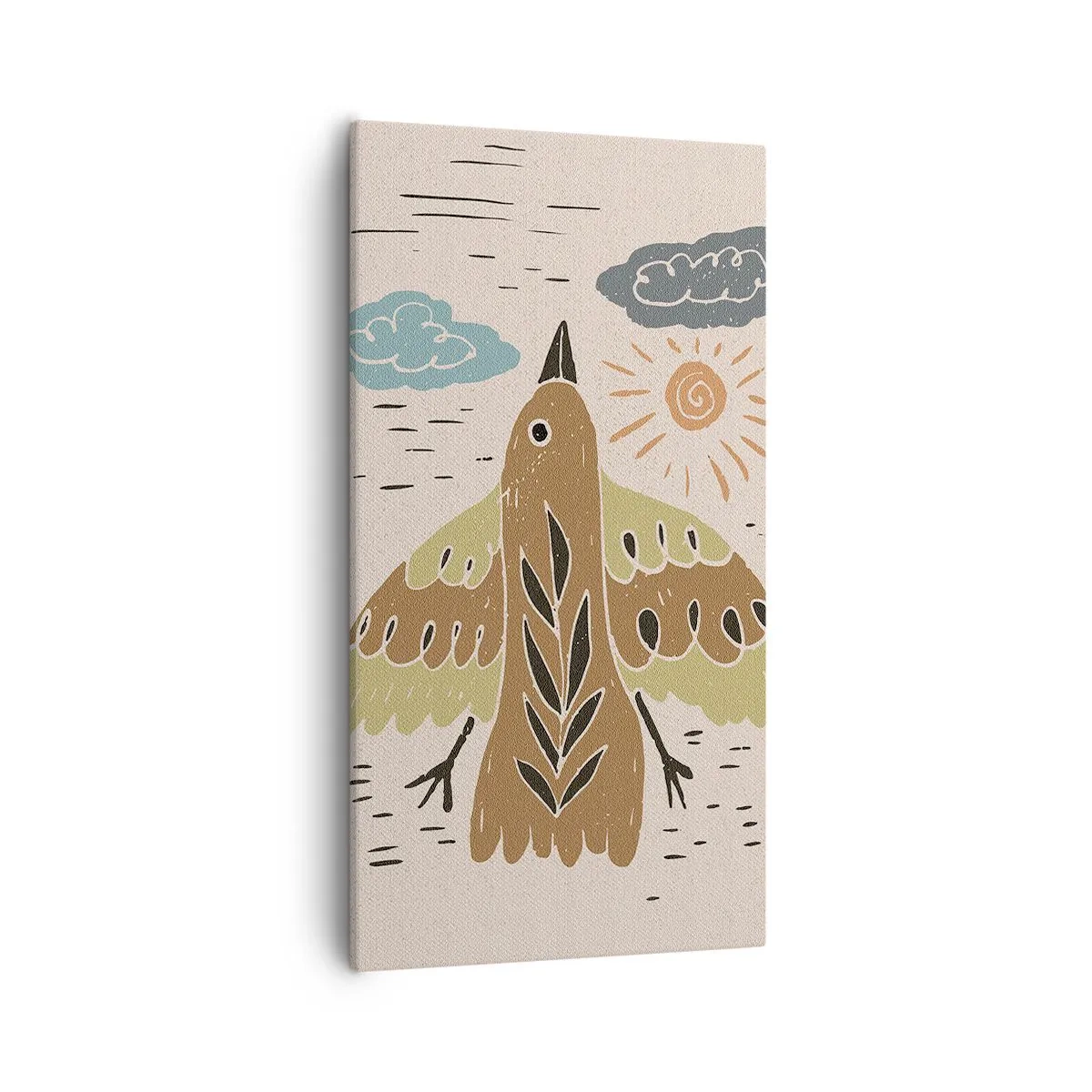 Bild auf Leinwand - Leinwandbild - Guten Flug - 55x100 cm