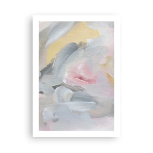 Poster - Abstrakte Komposition in Pastellfarben - 50x70cm - In einer Pastellwelt - Moderne Wanddekoration für Wohnzimmer und Schlafzimmer ARTTOR