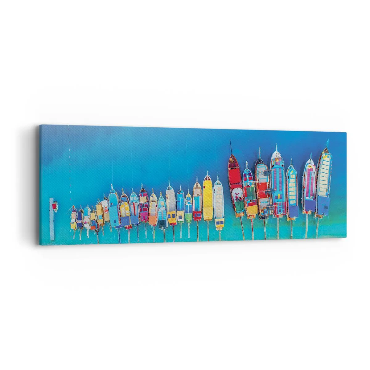 Bild auf Leinwand - Leinwandbild - Aus der Vogelperspektive - 90x30 cm