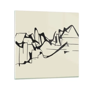 Glasbild - Bild auf glas - Vielleicht eine Landschaft - 60x60 cm