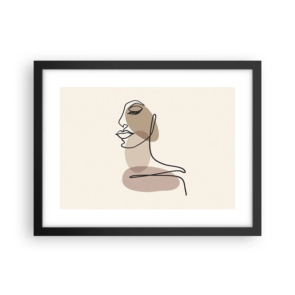 Poster in einem schwarzem Rahmen - Sich selbst zugehört - 40x30 cm