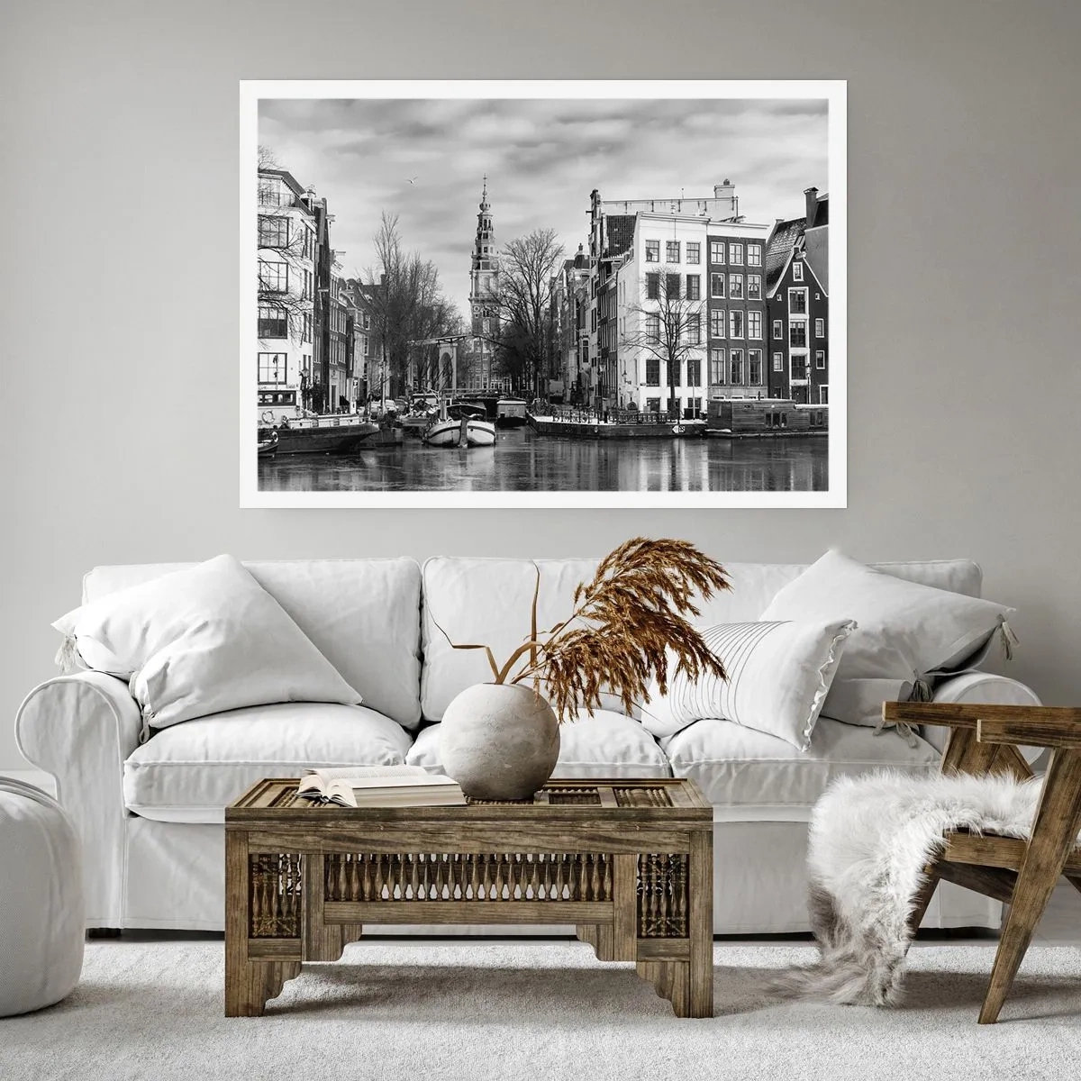 Poster - Amsterdamer Atmosphäre - 91x61 cm