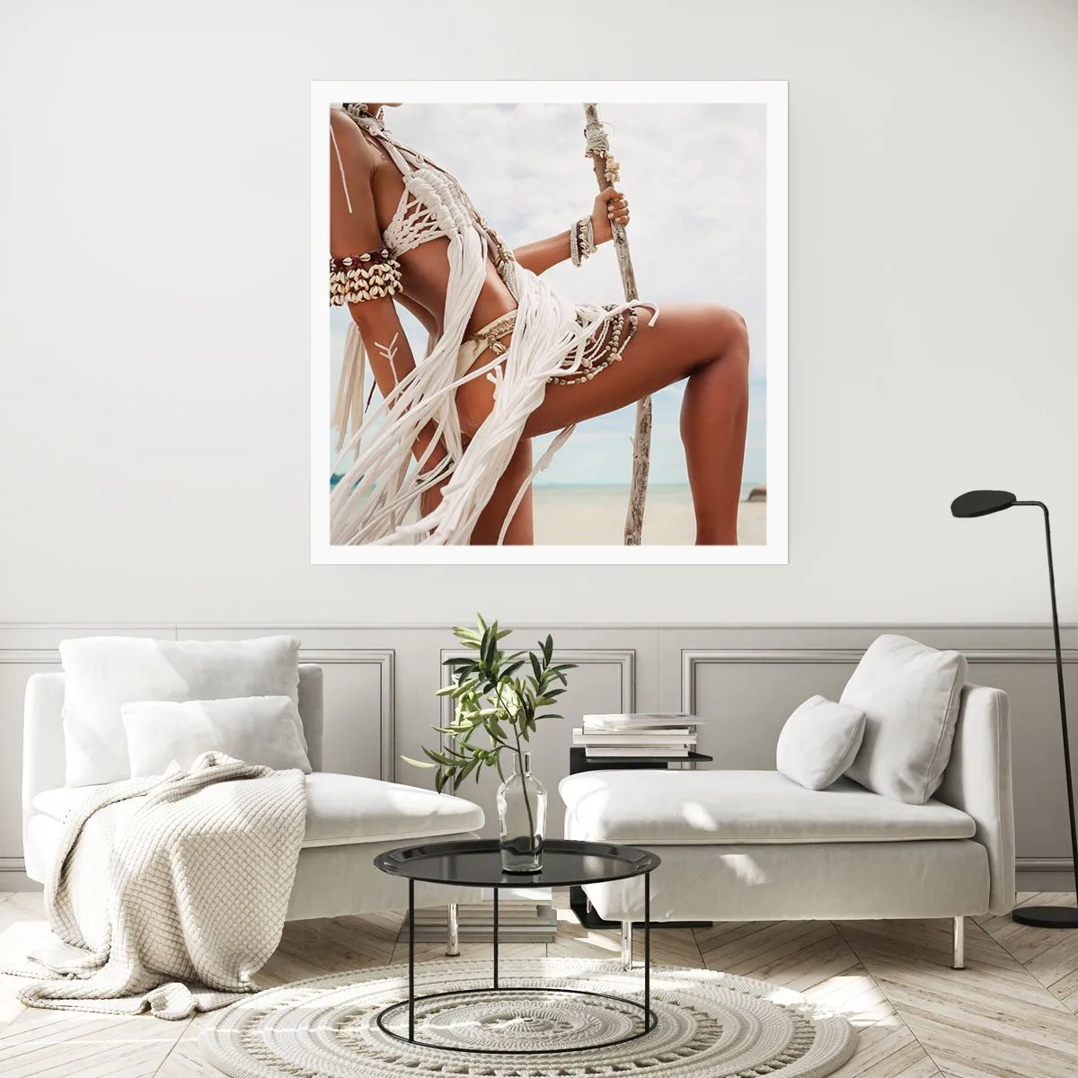 Poster - Eine Priesterin der Sonne - 50x50 cm