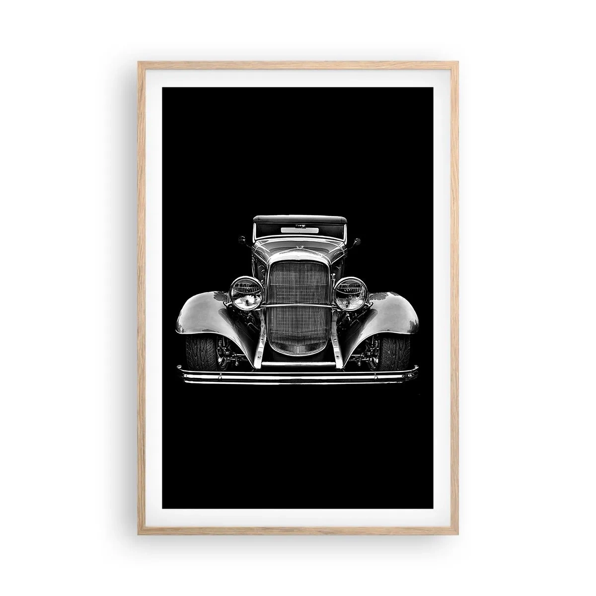 Poster in einem Rahmen aus heller Eiche - Wahrer Gentleman - 61x91 cm