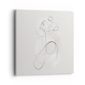 Bild auf Leinwand - Leinwandbild - Die Spirale der Schönheit - 40x40 cm