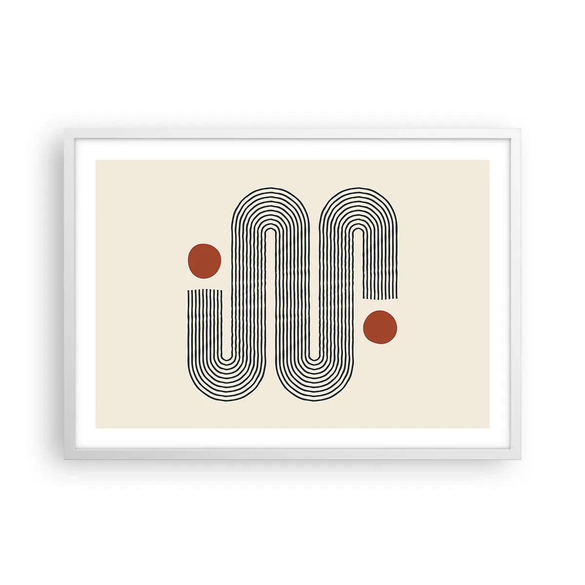 Poster in einem weißen Rahmen - Vom Anfang bis zum Ende - 70x50 cm