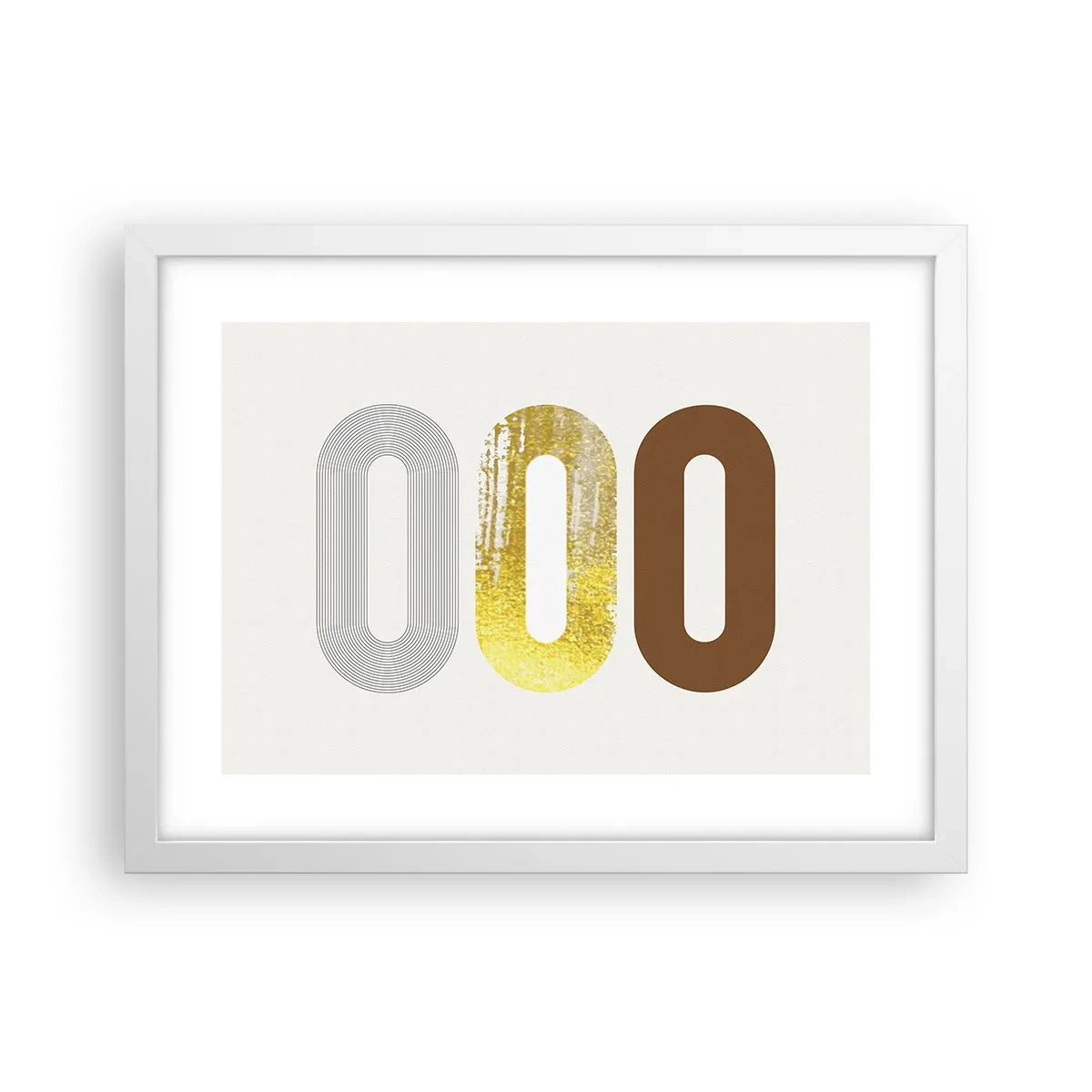 Poster in einem weißen Rahmen - Oooh! - 40x30 cm