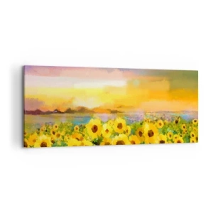 Bild auf Leinwand - Leinwandbild - Die Sonne selbst ist auf die Erde herabgestiegen - 100x40 cm