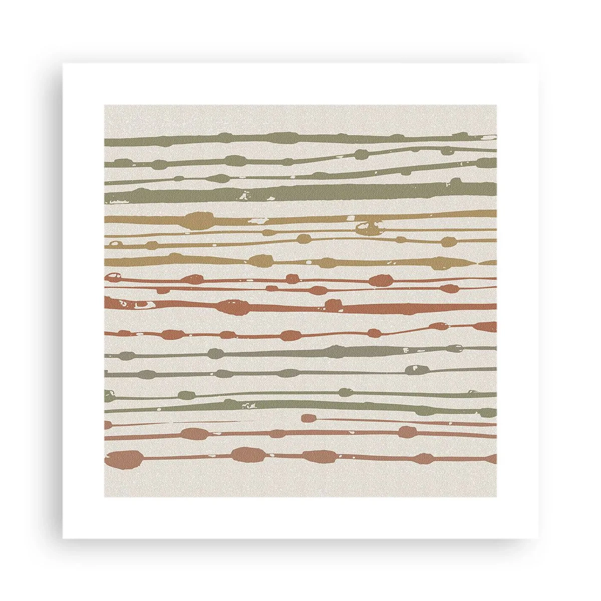 Poster - Musikalische Notation von Farben - 40x40 cm