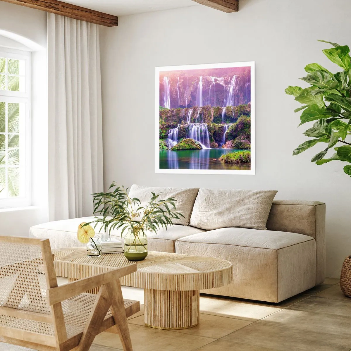 Poster - Treppe zum Himmel - 50x50 cm