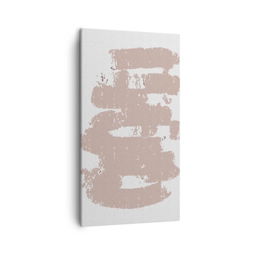 Bild auf Leinwand - Leinwandbild - Abstraktion in zartem Rosa - 45x80 cm