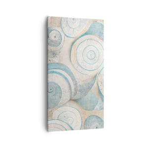 Bild auf Leinwand - Leinwandbild - Was verbirgt sich in der Muschel? - 55x100 cm