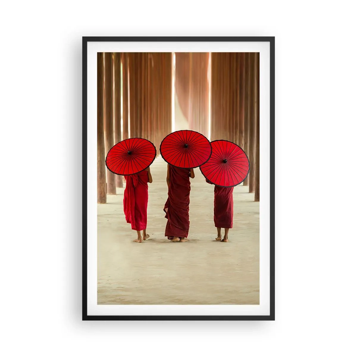 Poster in einem schwarzem Rahmen - Auf dem Weg ins Reine Land - 61x91 cm