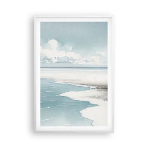 Poster in einem weißen Rahmen - Sanfte Flut - 61x91 cm
