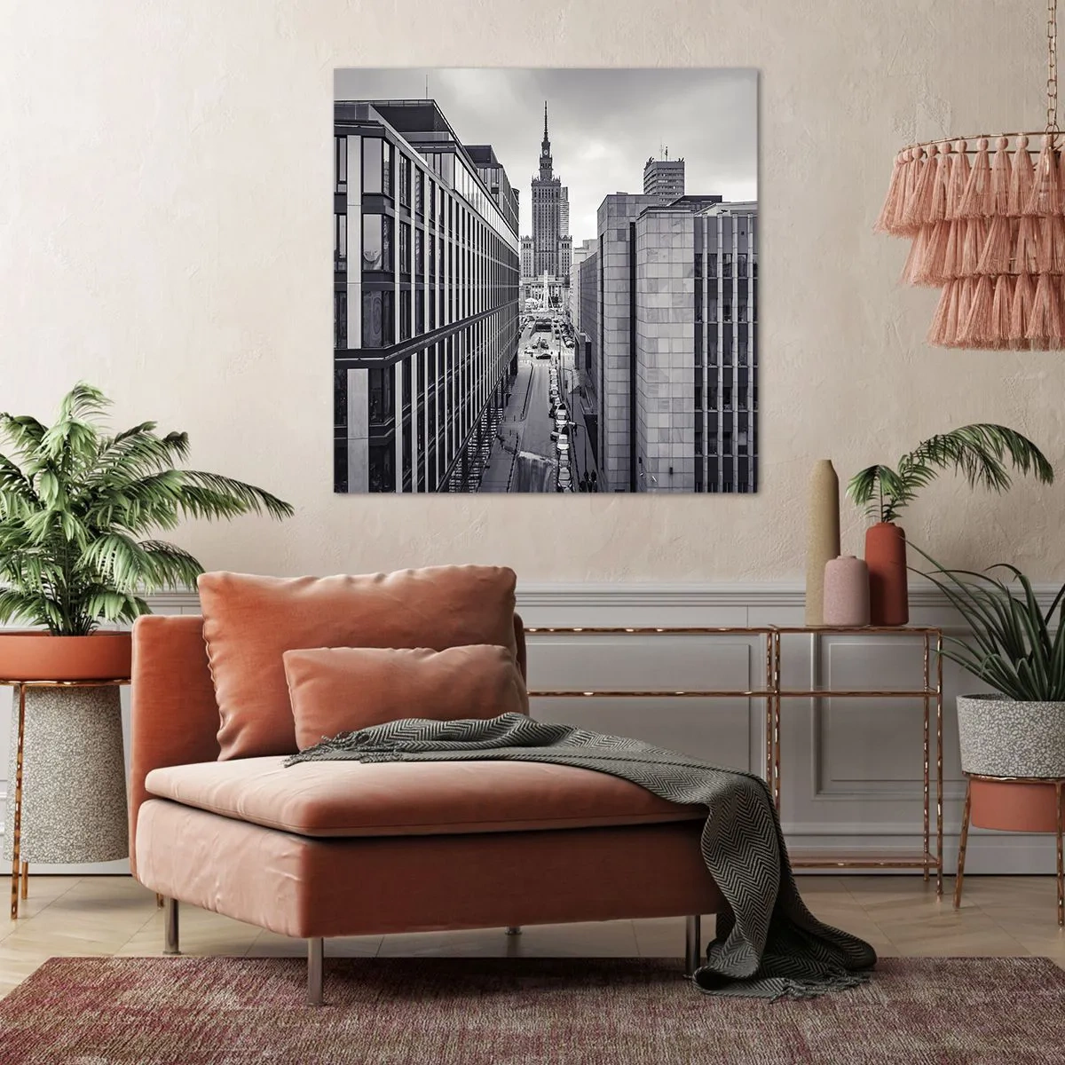 Bild auf Leinwand - Leinwandbild - Warschauer Tal - 60x60 cm