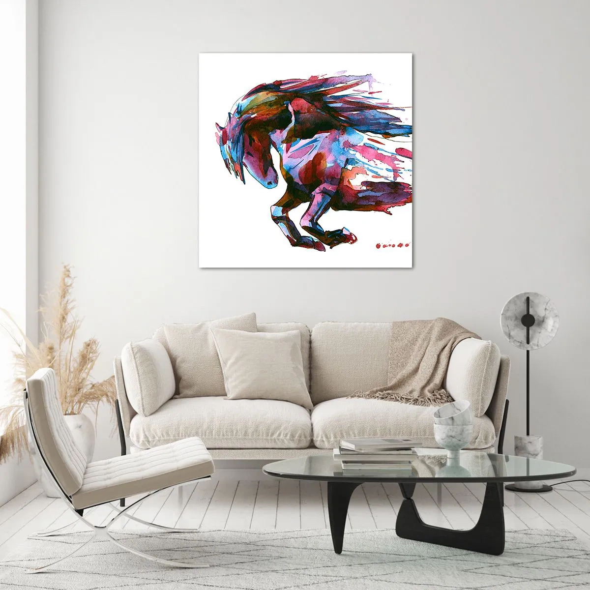 Glasbild - Bild auf glas - In Verzückung - 70x70 cm