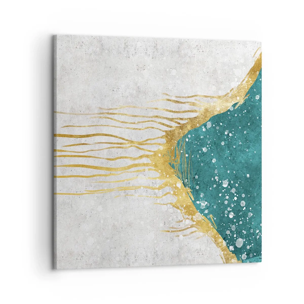 Bild auf Leinwand - Leinwandbild - Goldene Flut - 50x50 cm