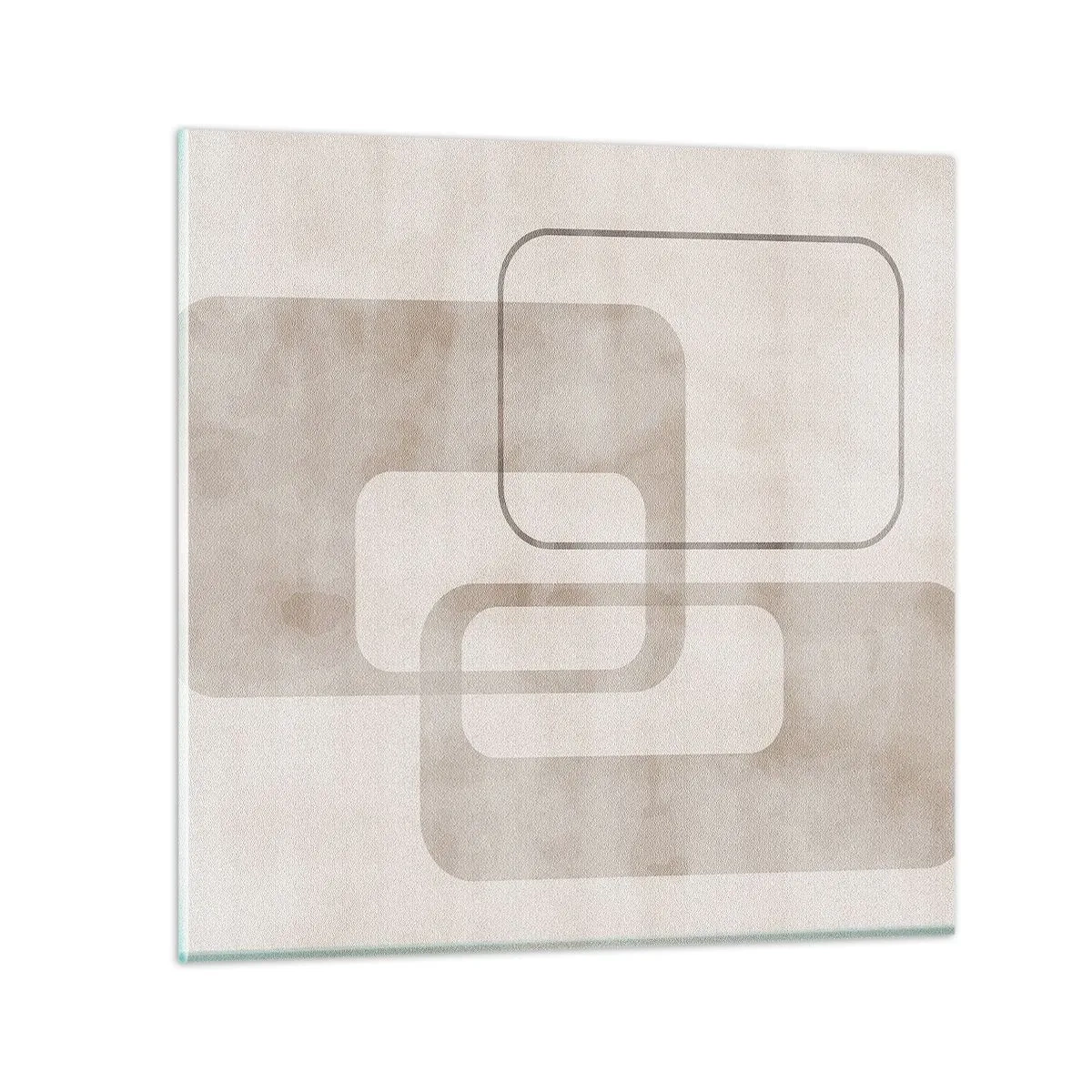 Glasbild - Bild auf glas - Geometrische Fuge - 30x30 cm