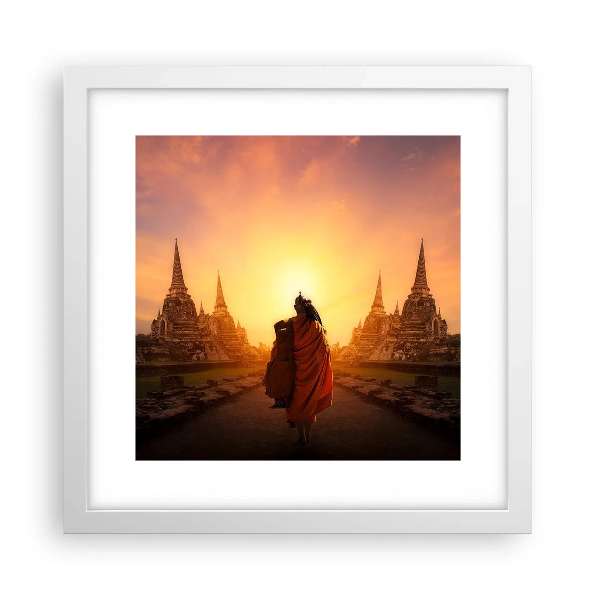 Poster in einem weißen Rahmen - In Frieden für die Ewigkeit - 30x30 cm