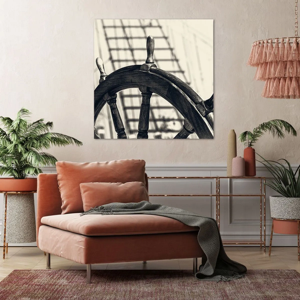 Bild auf Leinwand - Leinwandbild - Meeresgeschichten - 70x70 cm