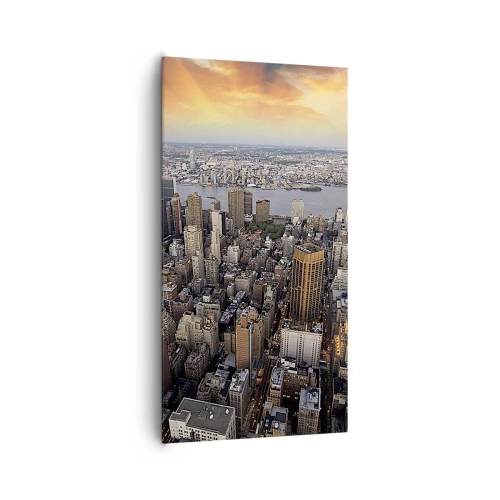 Bild auf Leinwand - Leinwandbild - Das schlagende Herz unserer Zeit - 65x120 cm