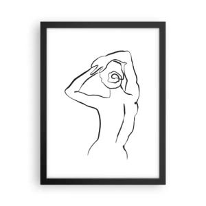 Poster in einem schwarzem Rahmen - Morgenakte - 30x40 cm