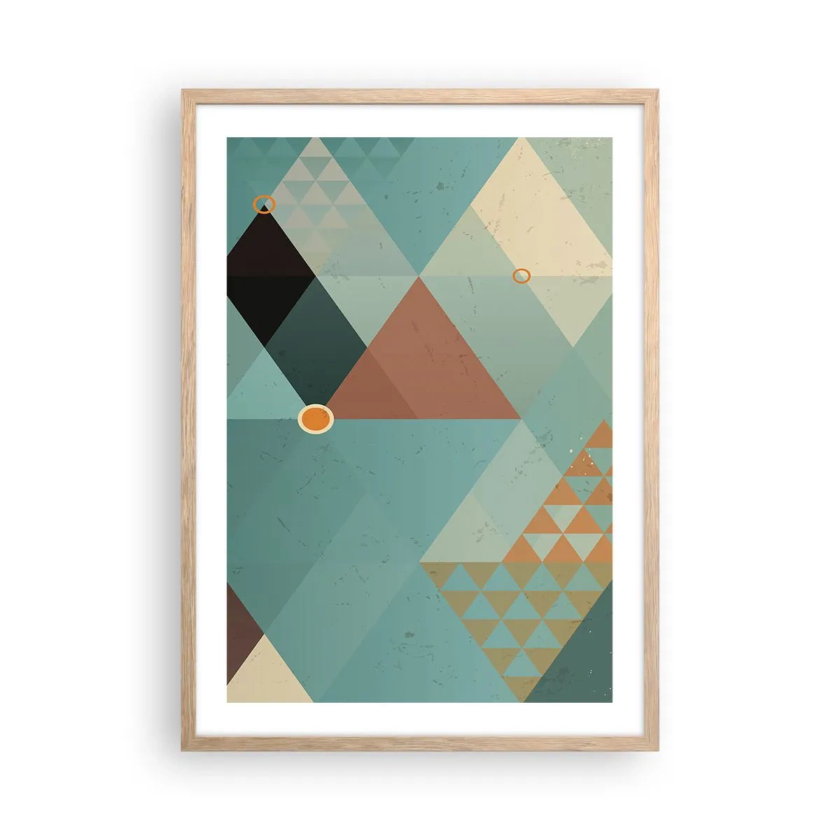 Poster in einem Rahmen aus heller Eiche - Einheit der Vielheit, Vielheit der Einheit - 50x70 cm