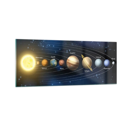 Glasbild - Bild auf glas - Einer von zehn - 100x40 cm