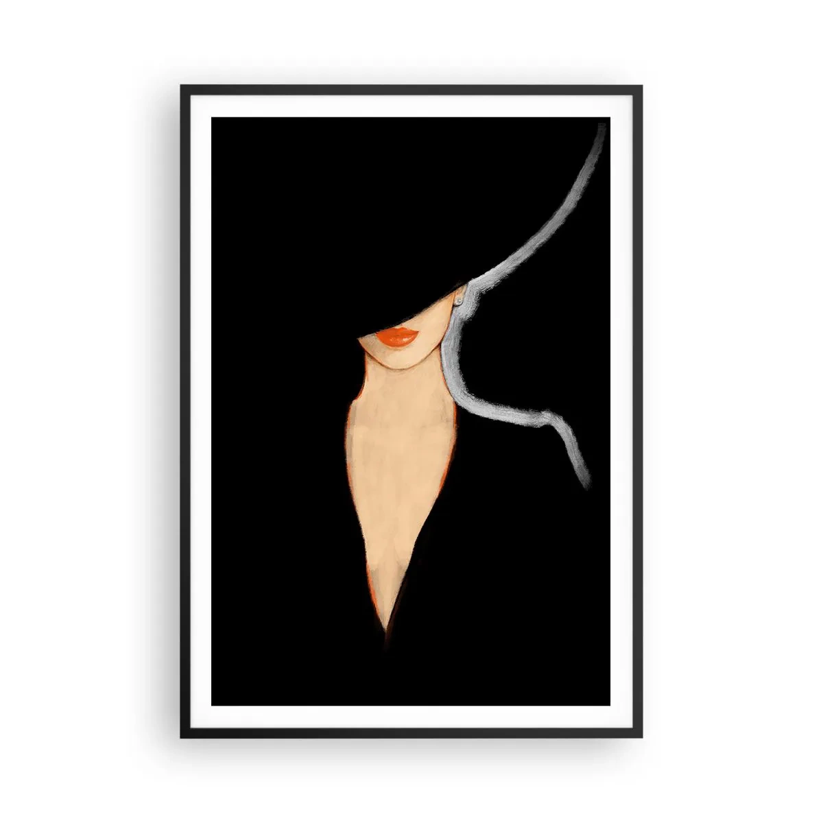 Poster in einem schwarzem Rahmen - Eleganz und Stil - 70x100 cm