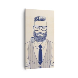 Bild auf Leinwand - Leinwandbild - Fröhlich, maskulin und modisch - 65x120 cm