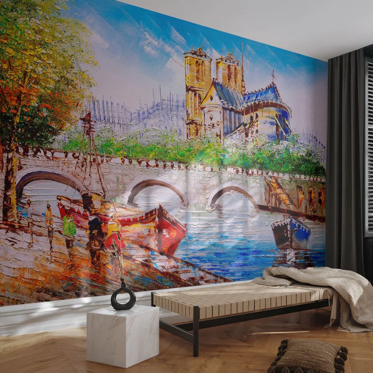 Fototapete Standard Eco - Ihre Zeit vergeht nie - Stadt, Paris, Die Architektur - 250x175 cm