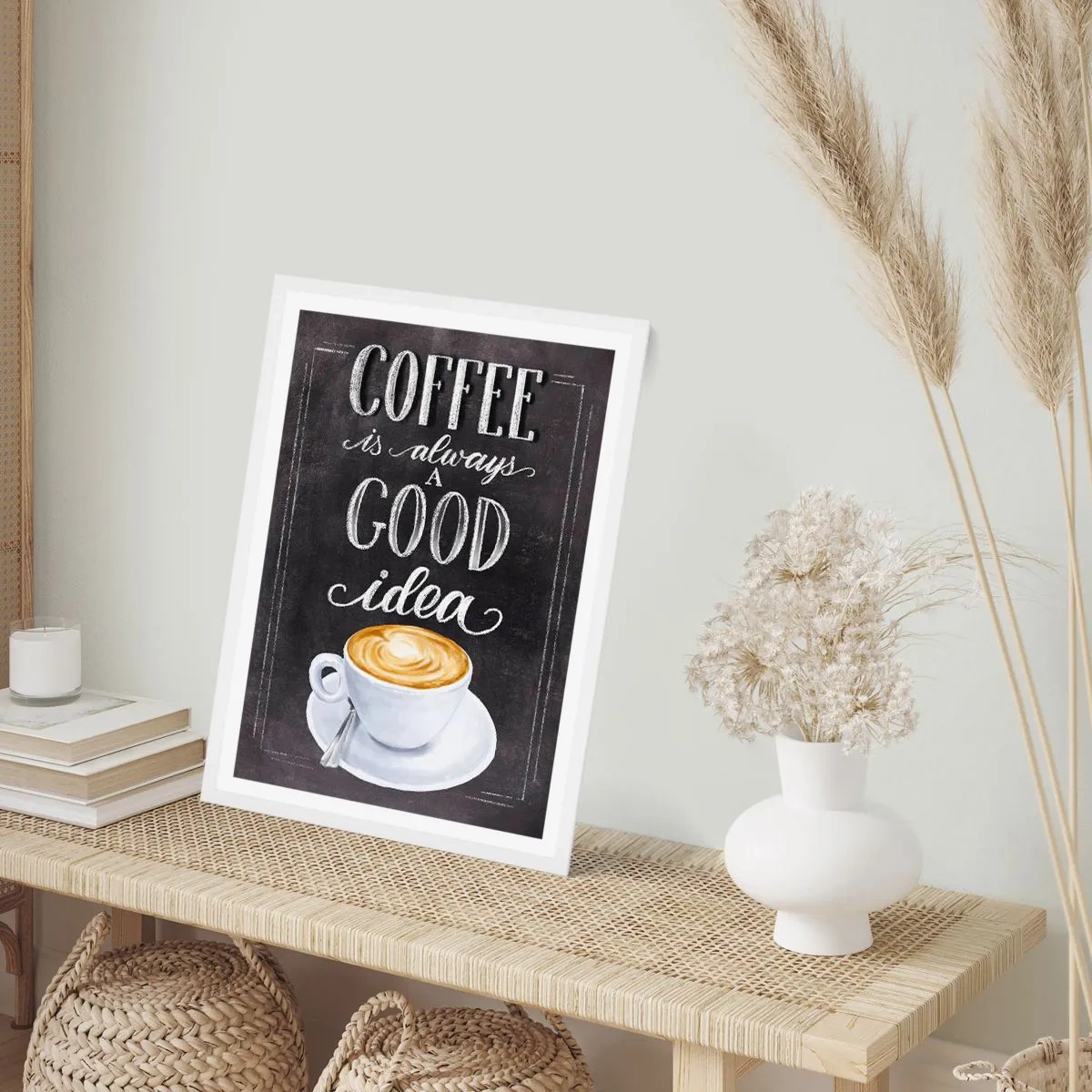 Poster in einem weißen Rahmen - Natürlich! - 70x100 cm