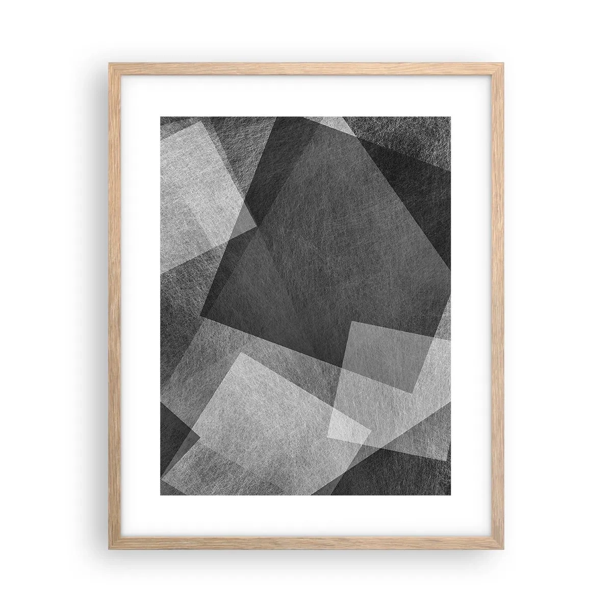 Poster in einem Rahmen aus heller Eiche - Das ewige Symbol für Beständigkeit und Ordnung - 40x50 cm