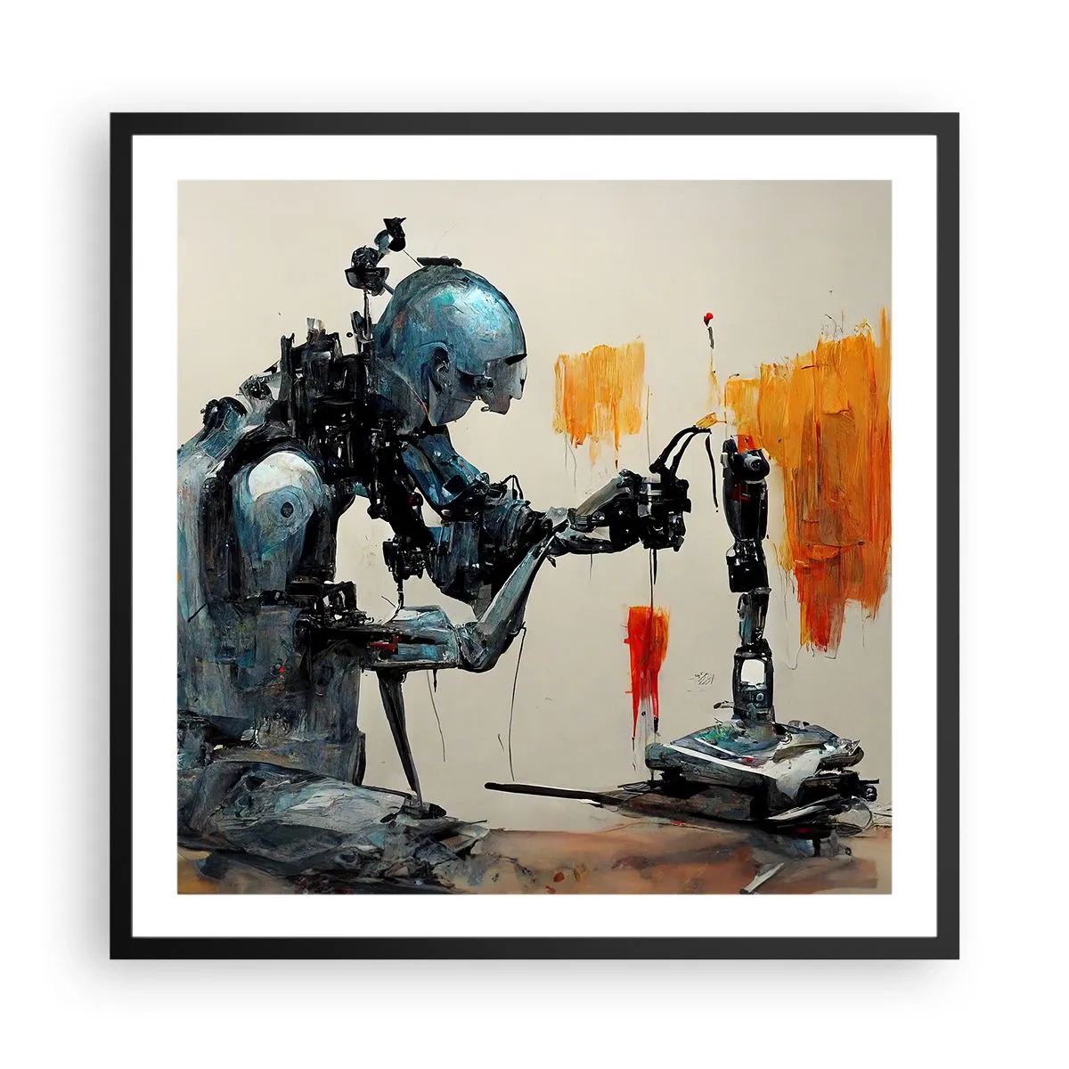 Poster in einem schwarzem Rahmen - Schon morgen… - 60x60 cm