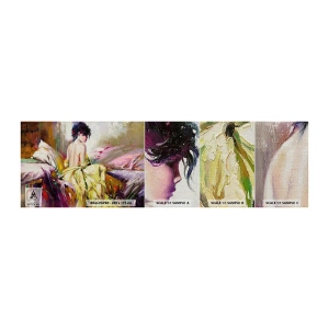 Fototapeten Muster Premium Canvas - Zwischen den Lippen und dem Rand der Tasse - Frau, Körper, Stück - 100x30 cm